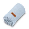Babydecke Häkeldecke Baumwolle blau - Sensillo