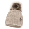 Wintermütze Damen mit Bommel Beige Gaba