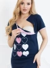 Umstandsshirt Herz Rosa