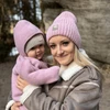 Wintermütze Damen aus Merinowolle Grau Benedetta