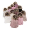 Winterset Mädchen: Mütze und Schlauchschal mit Bommel Rosa Felia