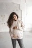 Übergroßes Umstands- und Still-Sweatshirt von Motherhood, hellbeige