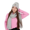 Schlauchschal Damen Merinowolle Grau Loretta