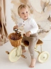  Polo-Baby-Body DR Natural Waffel - Weiß