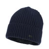 Wintermütze Herren, marineblau, mit Merinowolle, Jeffrey