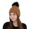 Wintermütze Damen mit Bommel Camel Xena