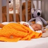 Baby und Kinder Decke aus 100% Bambus-Fasern Gelb Misio