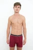  Boxershorts Logan, Burgunderrot
