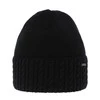 Wintermütze Damen aus Merinowolle in Schwarz Febe