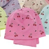 Herbst und Frühlingsset Mädchen baumwolle: Mütze und Schlauchschal Cremefarben Cerise