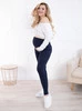 Umstandsleggings - Marineblau