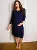 Umstandsbademantel GRACE -  Marineblau