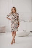 Milky Classic Stillkleid, 3/4 Ärmel, creme mit Blumen