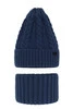 Winterset Jungen: Mütze und Schlauchschal Blau Colins