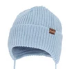 Wintermütze Jungen, , mit Merinowolle, hellblau, Puser