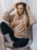 Oh Baby! Umstands-Sweatshirt in Übergröße, Kaffee