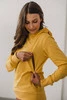 Umstands- und Still-Sweatshirt mit Milk Please-Stickerei, gelb