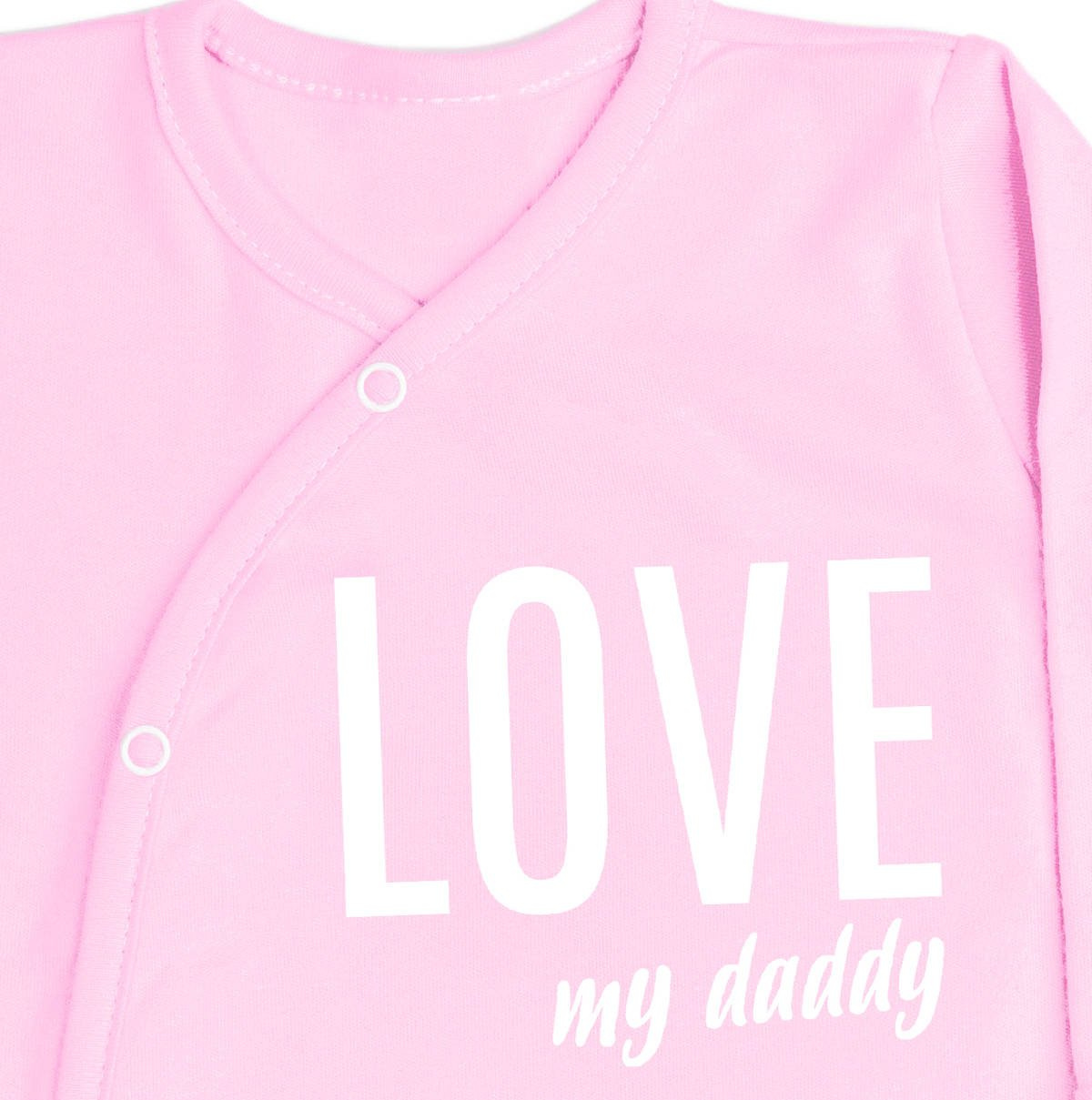 Baby-Schlafanzug LOVE MY DADDY - rosa