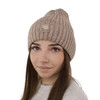 Wintermütze Damen aus Merinowolle Weiß Benedetta