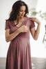 Rosabraunes Umstands- und Stillkleid von Mommy Chic
