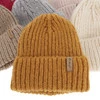 Wintermütze Damen aus Merinowolle Beige Caro