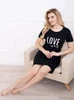 Umstandsshirt LOVE MY BABY - Schwarz