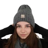 Wintermütze Damen aus Merinowolle Grau Benedetta