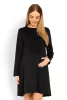  KLASSISCHES A-LINIEN-KLEID, schwarz