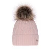 Wintermütze Damen mit Bommel Rosa Laona