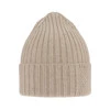 Wintermütze Damen 100% extrafeine Merinowolle Beige Ariga