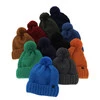 Wintermütze Jungen mit Bommel Blau Polins