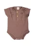  KR Baby-Body aus Bambus-Musselin für Mädchen – Choco