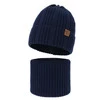 Winterset für Jungen: Mütze und Schlauchschal in Navy Blau Klaris