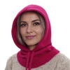 Balaclava für Damen, Winter, fuchsia, mit Merinowolle, Elizabeth