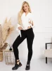 Gerippte Umstandsleggings Paris - Schwarz