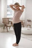  Umstands- und Stillbluse Milk Shirt, kurze Ärmel, beige