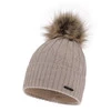 Wintermütze Damen aus Merinowolle in Beige Talaria