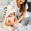 Babyono Okrycie Kąpielowe Sarenka 100x100 - beżowa