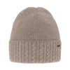 Wintermütze Damen aus Merinowolle in der Farbe Beige Febe