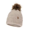 Wintermütze Damen mit Bommel Beige Savona