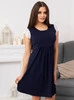 Umstandsshirt Bella - Marineblau-Weiß