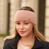 Stirnband aus Merinowolle für Damen in Burgunder Katrina