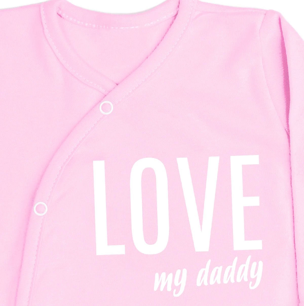 Baby-Schlafanzug LOVE MY DADDY - rosa