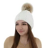 Wintermütze Damen mit Bommel Weiß Mada