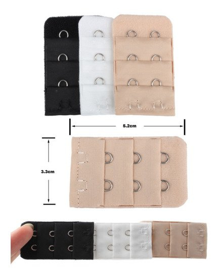 3x BH-Verlängerung  - Schwarz Weiß Beige