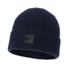 Wintermütze Herren 100% Merinowolle Navy Blau Iron