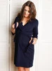 Umstandsbademantel BASIC -  Marineblau