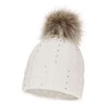 Wintermütze Damen mit Bommel Weiß Mada