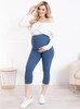 Kurze umstandsleggings 3/4 indygo