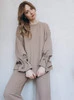  Umstands- und Still-Sweatshirt mit Kordelzug – Kaffe